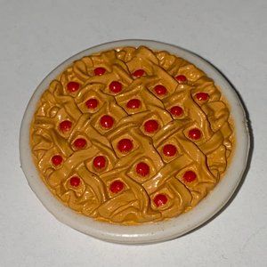 Barbie Pretend Play Food Toy Criss Cross Cherry Pie Kids Playset Accessory